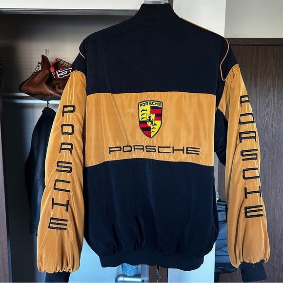 Porsche Racing Jacket Black and Tan - Picture 13 of 16